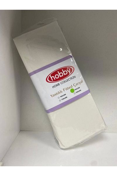 Hobby طقم ملاءات مرنة من Ranforce كريمي سادة مزدوج