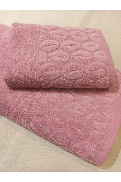 ŞENER HOME طقم حمام بادي مكون من قطعتين، منشفة حمام ورأس - ليلك