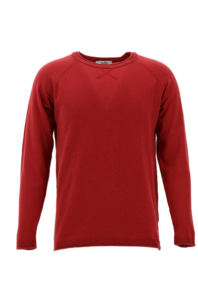 Kiğılı Bisiklet Yaka Slim Fit Dar Kesim Pamuk Triko Kazak