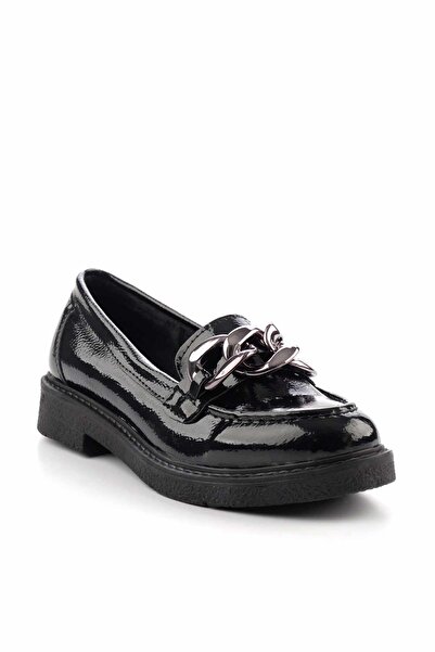 Bambi Siyah Kadın Loafer Ayakkabı K01257067008