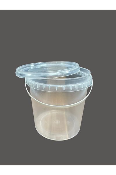 EKBAĞ Plastic Yogurt Bucket 1.2 Lt (5 Pcs)(Transparent)
