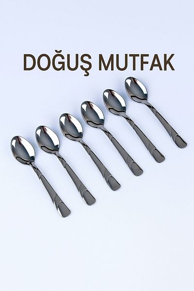 Doğuş Mutfak نيو تريند ملعقة صغيرة 6 قطع 2 مل ستانلس ستيل