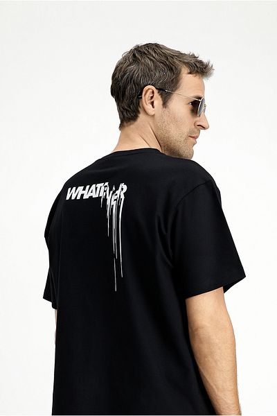 Kiğılı Crew Neck Oversize Cotton Printed T-Shirt