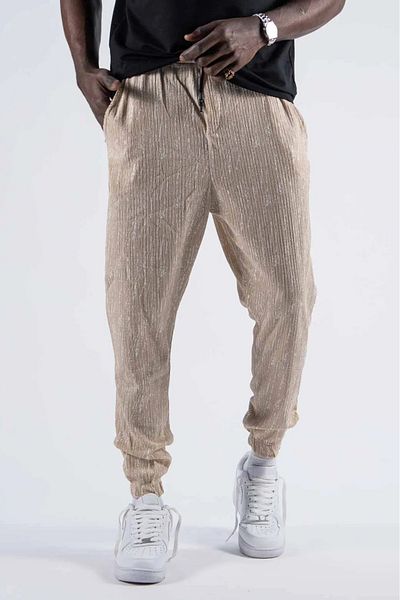 SUPERBLUE Ανδρικό Basic Casual Loose Beige Jogger Παντελόνι με τσέπες