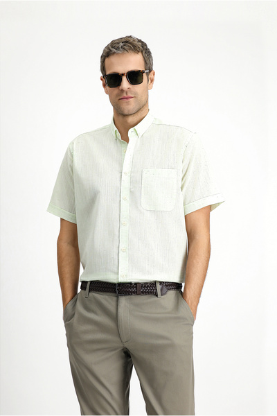 Kiğılı Βαμβακερό πουκάμισο με κοντό μανίκι κανονική εφαρμογή με κουμπιά γιακά