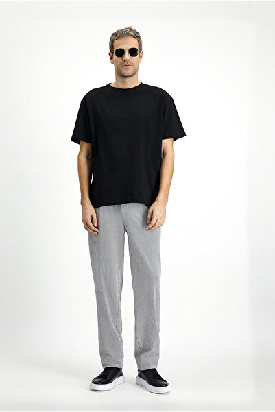 Kiğılı Μπλουζάκι με λαιμόκοψη Oversize από βαμβακερό εμπριμέ