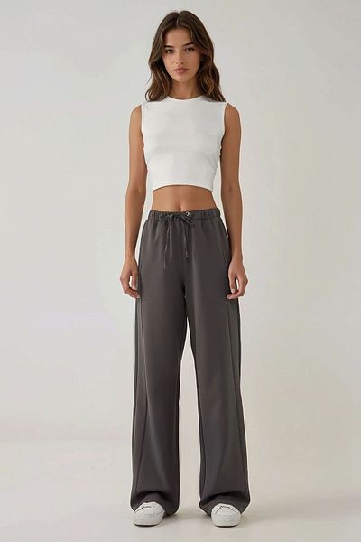 Hiccup Pantaloni tricotați texturați cu picioare largi