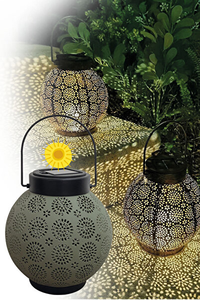 Greentech Güneş Enerjili Dekoratif Led Fener / Bahçe Feneri / Bahçe Dekorasyo...