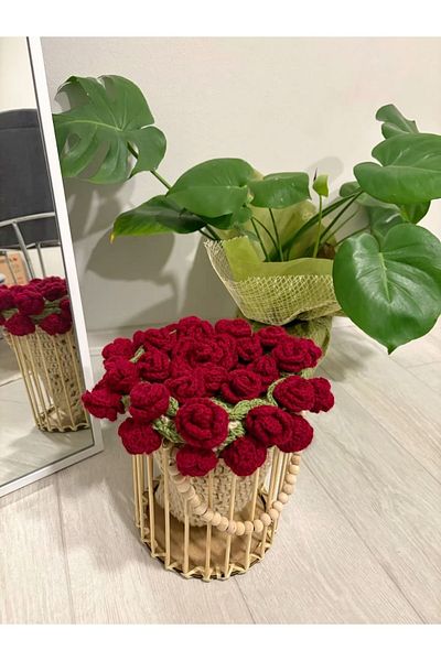 ZAHandmade Rose Bouquet Shawl (60cm)