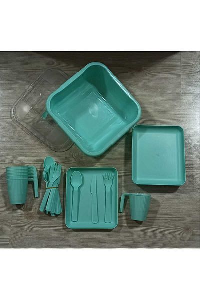 Lider MAGNESİA 32 Piece Picnic Set for 6 People
