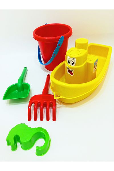 a v d a Ship Boat Paddle Rake Sand Bucket Bucket Sand Molds Beach Set