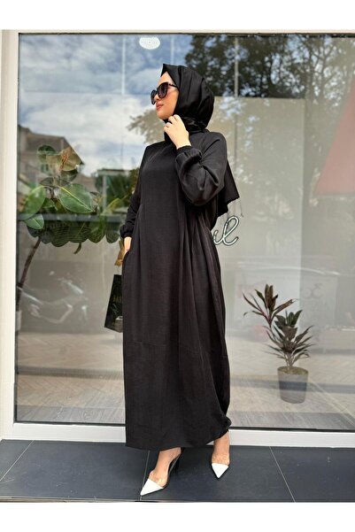 Invee 7013 Siyah Modal Elbise