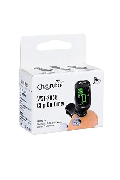 Cherub T-2058b Dijital Akord Aleti Tuner Siyah Musedo Mandal Tip