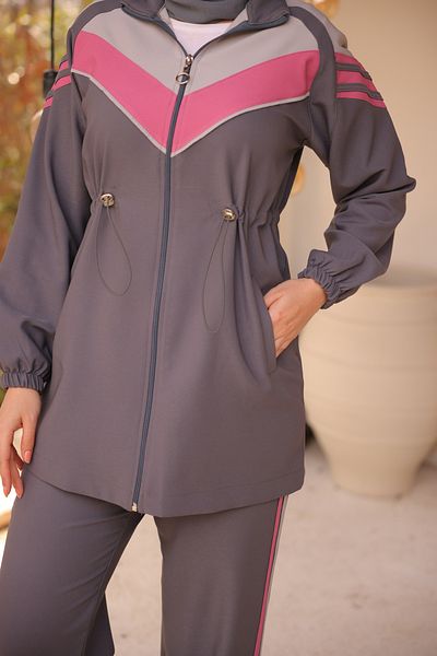 Wovi Hijab Tracksuit Set Ikilli Bottom - Top Set