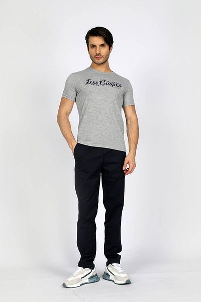Lee Cooper Мъжки плетен панталон New Chino 2, тъмносин