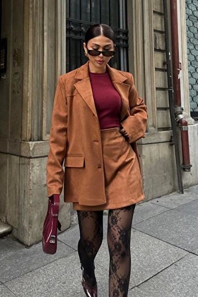 THE VOLER Мини пола от велур 9935