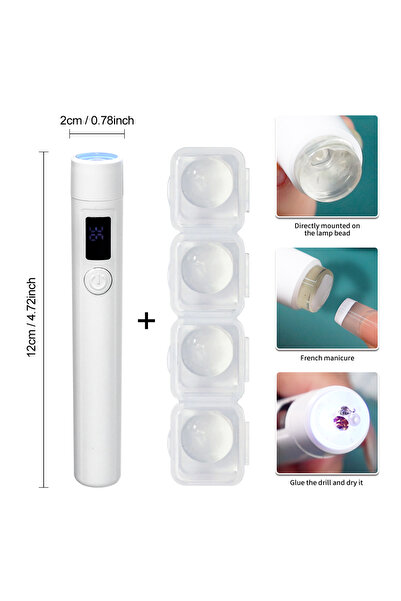 Choice مصباح أبيض احترافي للأظافر بالأشعة فوق البنفسجية LED للمكتب مع شاشة قا...