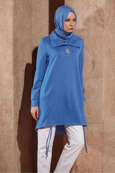 Alvina 44451 Model Stone Detailed Tracksuit Tunic