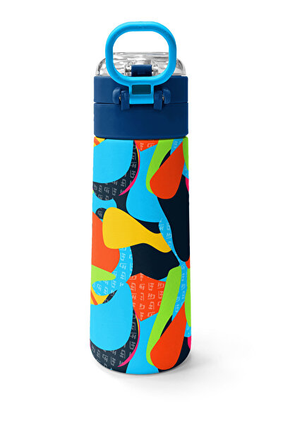 Coral High Kids Graffiti Patterned Steel Thermos with Straw and Direct Drinking 500 ml 31993