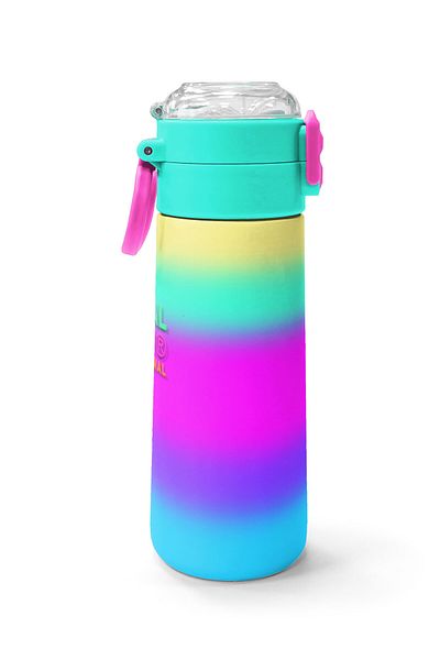 Coral High Kids Color Changing Patterned Straw and Direct Drinking Steel Thermos 500 ml 31924