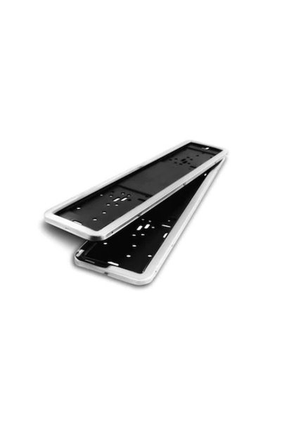 OEM Set 2 bucati suport numar Auto Fata / Spate inmatriculare, Inox