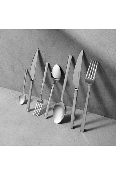 Hisar Optima Alaçatı 84 Piece 12 Person Fork Spoon Knife Set