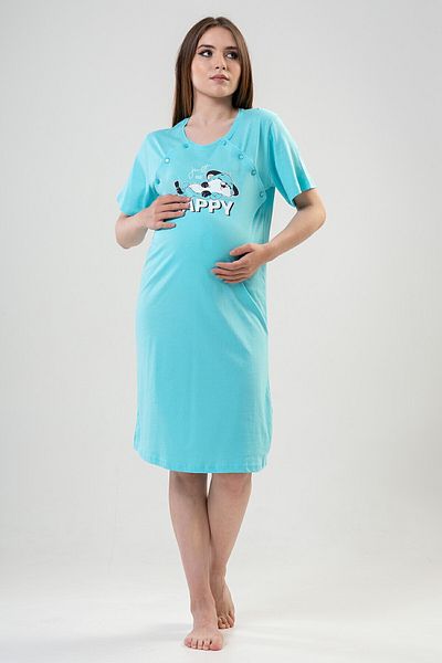 VİENETTA Dámská P.supreme Cıft Placket s krátkým rukávem Hamıle Tunik,204017