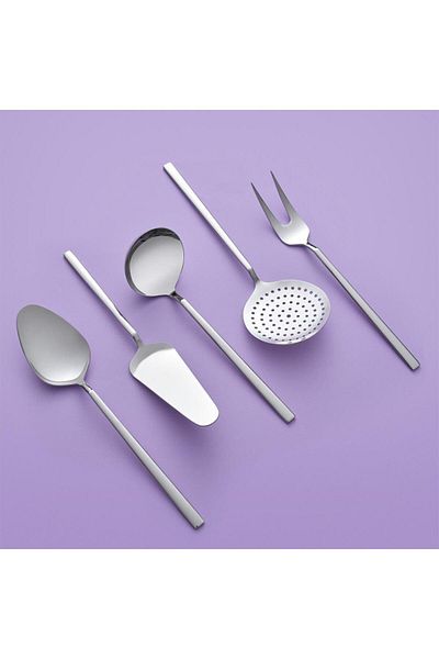 Hisar Milano 5 Piece Steel Serving Set
