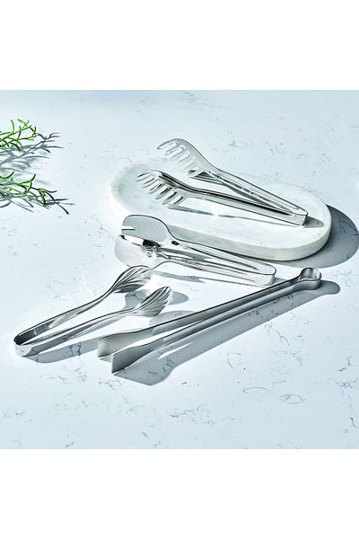Hisar Tulip 4 Piece Serving Tongs Set