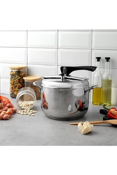 Hisar Optima Bergama Induction Base Pressure Cooker 6 Lt. Black