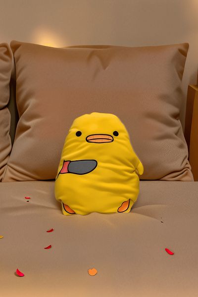 Gülce Design Gift Killer Chick Plush Pillow Sleeping Friend Plush Toy Chick Soft Fabric