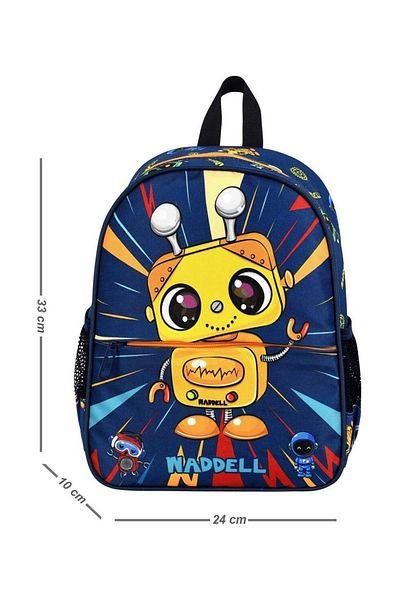 KAFF Robot Patterned Preschool Boy Kindergarten Backpack - 24111