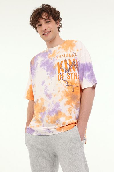 lumberjack Ml Franco 11Ff25 5Fx Ecru Men's Short Sleeve T-Shirt