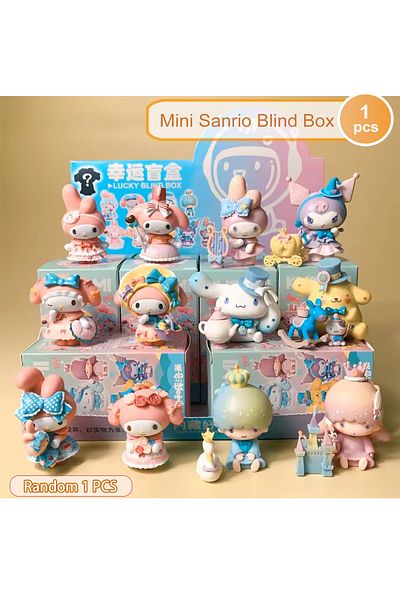 Choice Random 1pcs New Sanrio Blind Box Kawaii Kuromi Cinnamoroll My Melody Figures Dolls Blind Bag Toy For
