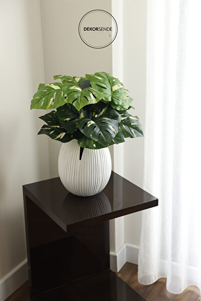 Dekorsende Yapay Deve Tabanı Demeti Alacalı 50 cm