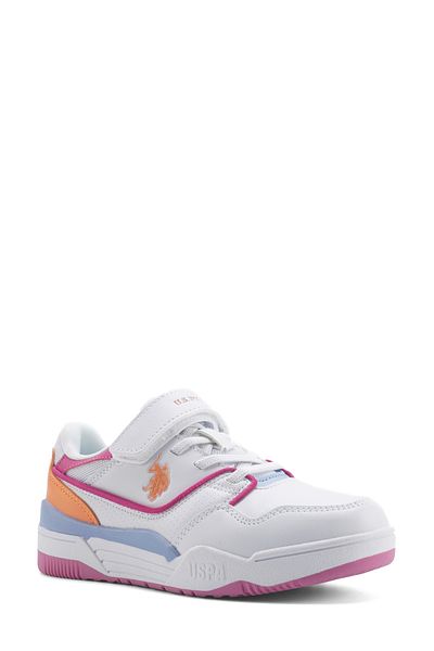 U.S. Polo Assn. Martell Jr 5Fx White Girl's Sneaker