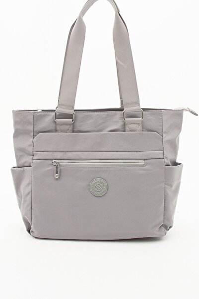 Sanmorris Women's Multi-Pocket Useful Water-Resistant Parachute Fabric Gray C...