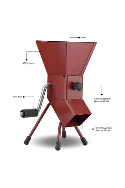 PeakBays Practical Handle Hazelnut, Walnut, Almond Cracker Handle Mill