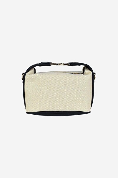 birizmoda Жіноча сумка з канвасу з металевою ручкою - чорна