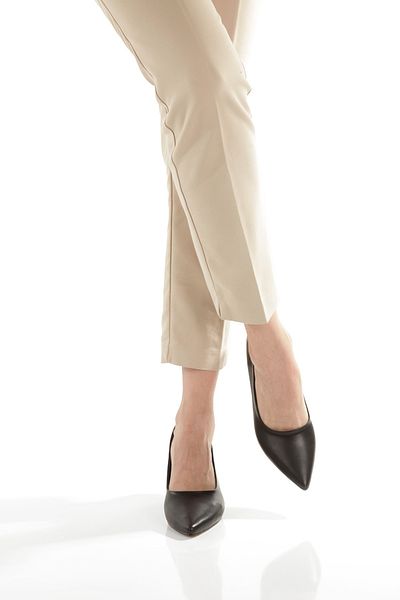 Modabuymus Kandy - Stiletto negru mat, pantofi cu toc scurt