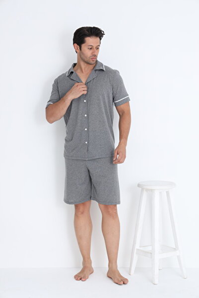 ELİTOL Ανδρικό κοντομάνικο σορτς με κουμπιά