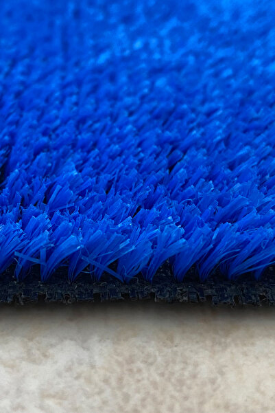 Efor Halı Floor İç ve Dış Mekan İçin Uygun Balkon ve Bahçeye Uyumlu Yapay Mavi Çim Halı 7 mm 9003