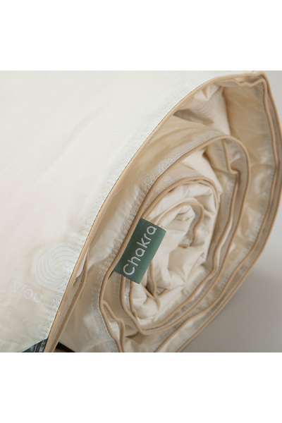 Chakra Warm Yün Yorgan 155x215 Cm Beyaz