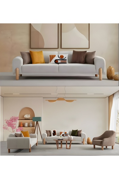 inegölmobilyası Aura Bohem Koltuk Takımı 3 3 1 1