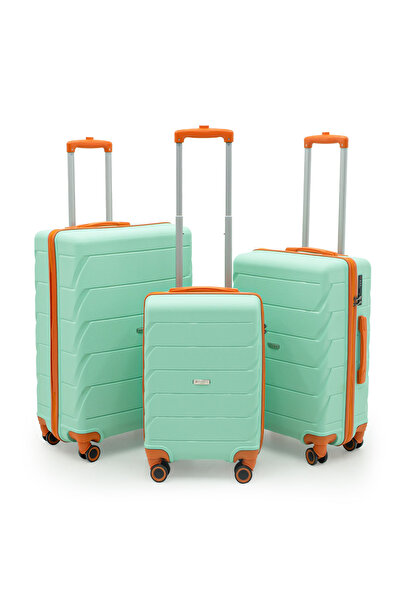 Cotpoly Home Copella Üçlü (PP)Polipropilen&Kırılmaz 3'lü Valiz Seti