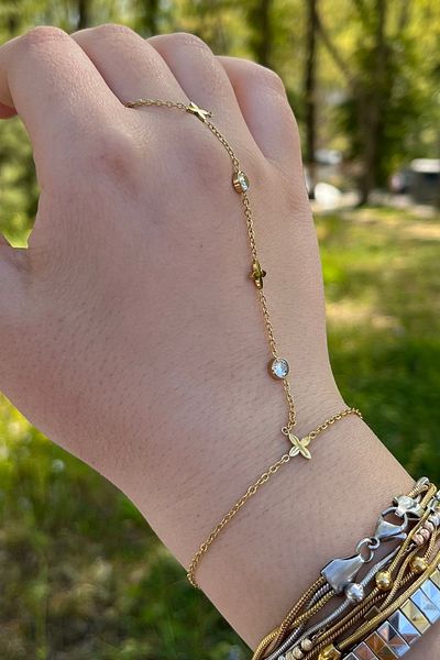 stravis Gold Color Round Stone Shahmeran