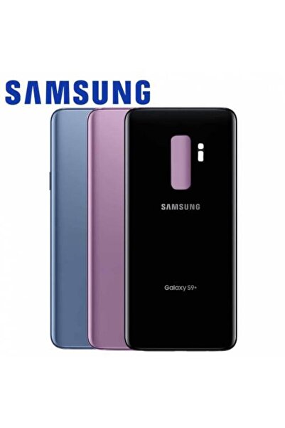 AXYA Samsung S9 Plus Arka Pil Batarya Kapak Cam G965 Siyah