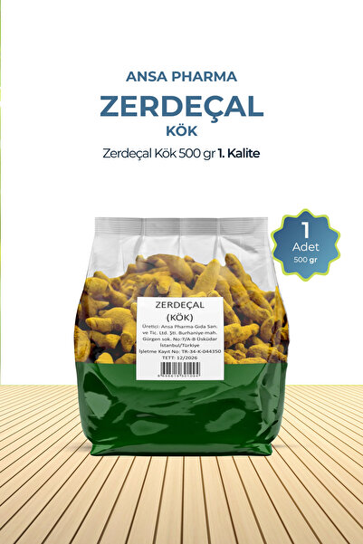 ansapharma Zerdeçal Kök 500 G 1. Kalite