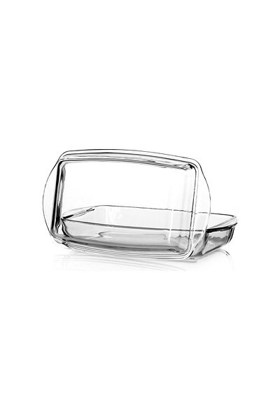 Borcam Rectangular Yena Dish with Heat-Resistant Lid 1.3L, 28.6x16cm