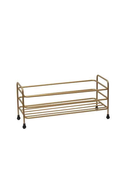 HOMİNG Homing Multi-Purpose Antique Gold Organizer Shelf Bathroom & Kitchen Organizer Stand